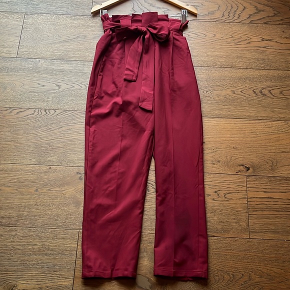 Paperbag pants cropped elastic waist  XS - Picture 6 of 7